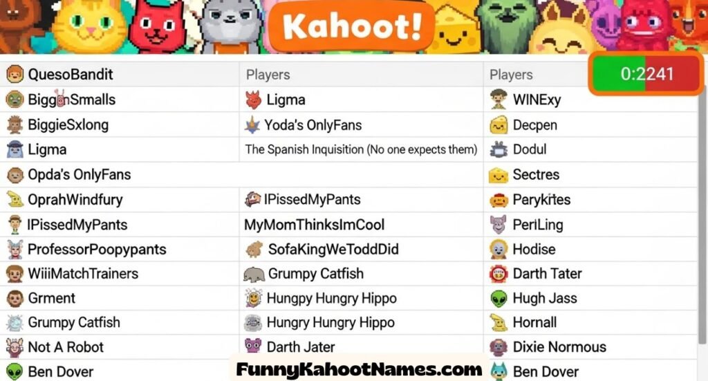 funny kahoot names