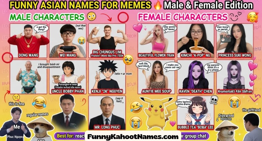 Funny Asian Names