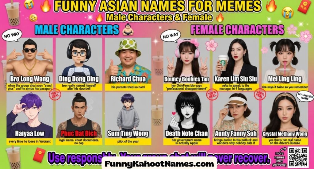 Funny Asian Names