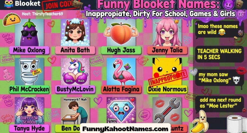 Funny Blooket Names