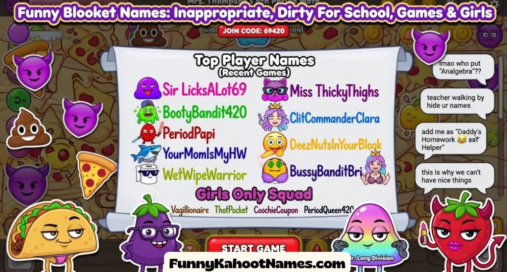 Funny Blooket Names