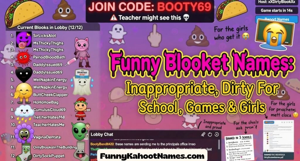 Funny Blooket Names