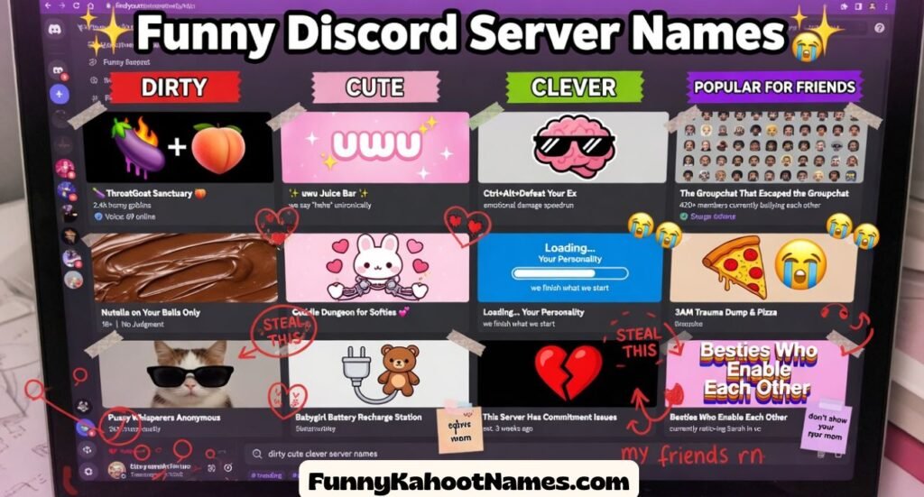 Funny Discord Server Names