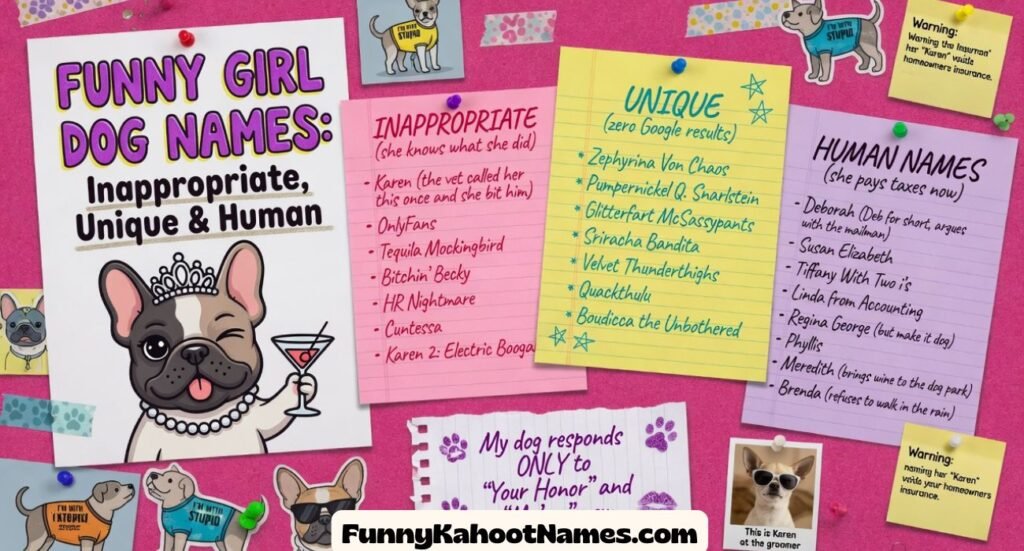 Funny Girl Dog Names