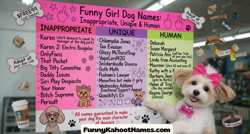 Funny Girl Dog Names