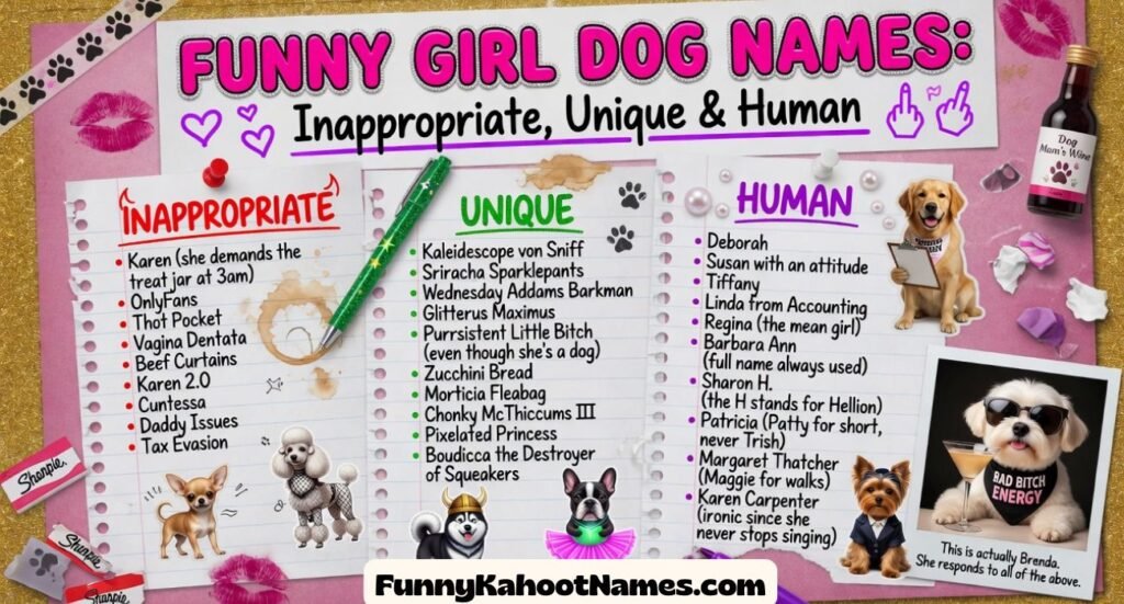 Funny Girl Dog Names