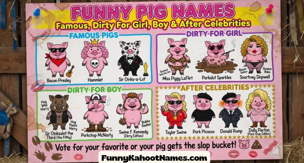 Funny Pig Names