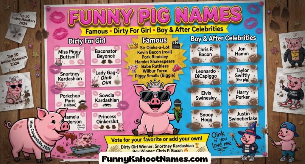 Funny Pig Names