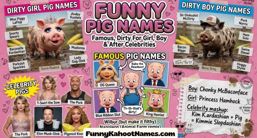 Funny Pig Names