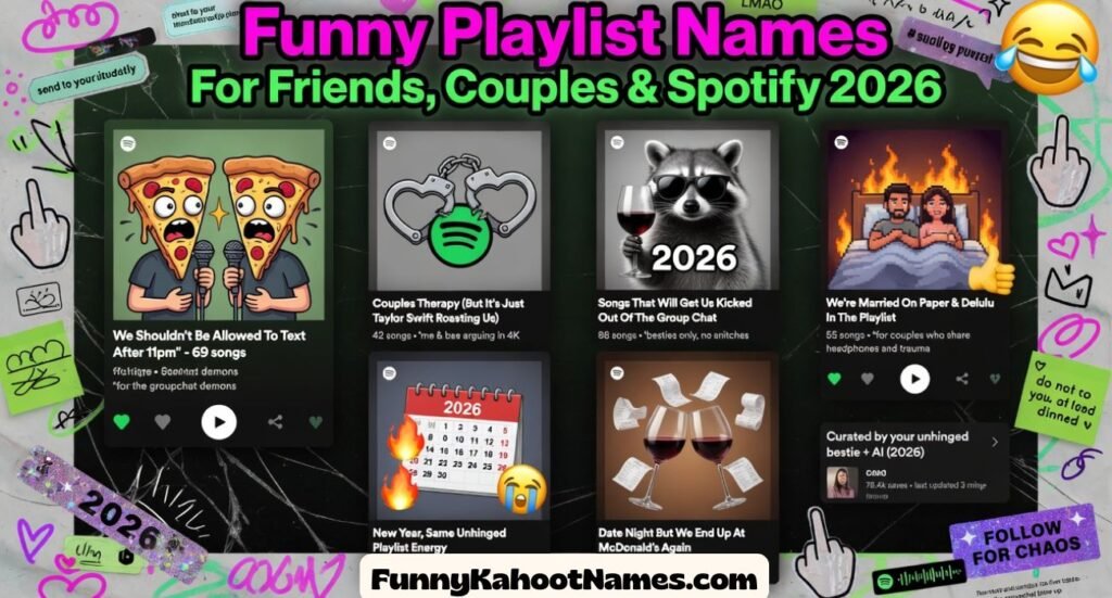 Funny Playlist Names For Friends