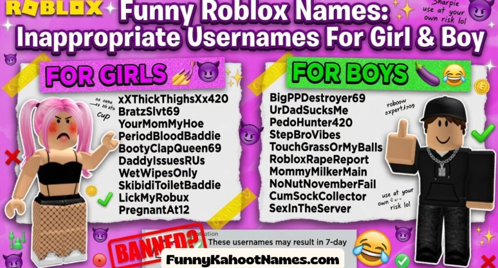 Funny Roblox Names