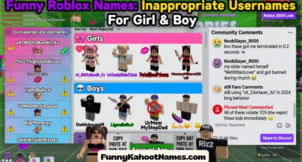 Funny Roblox Names
