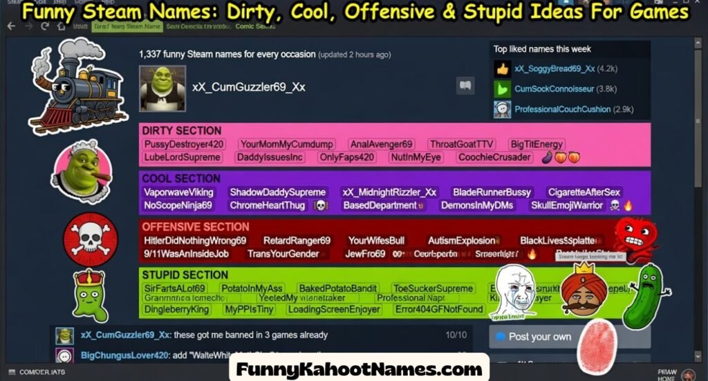 Funny Steam Names