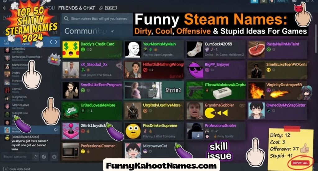 Funny Steam Names