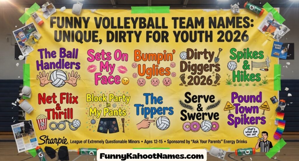 Funny Volleyball Team Names