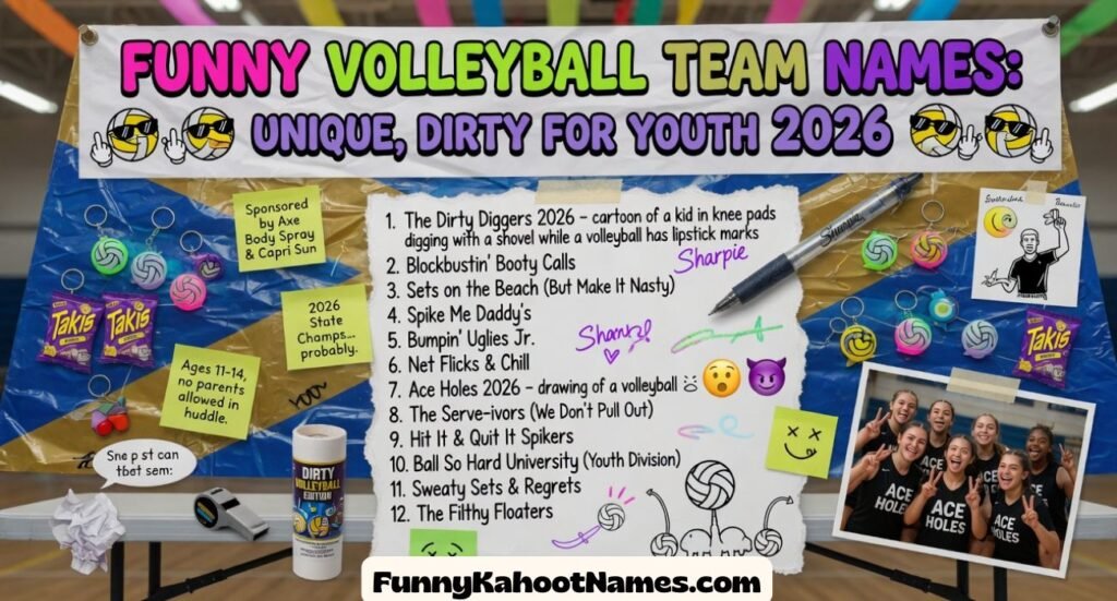 Funny Volleyball Team Names