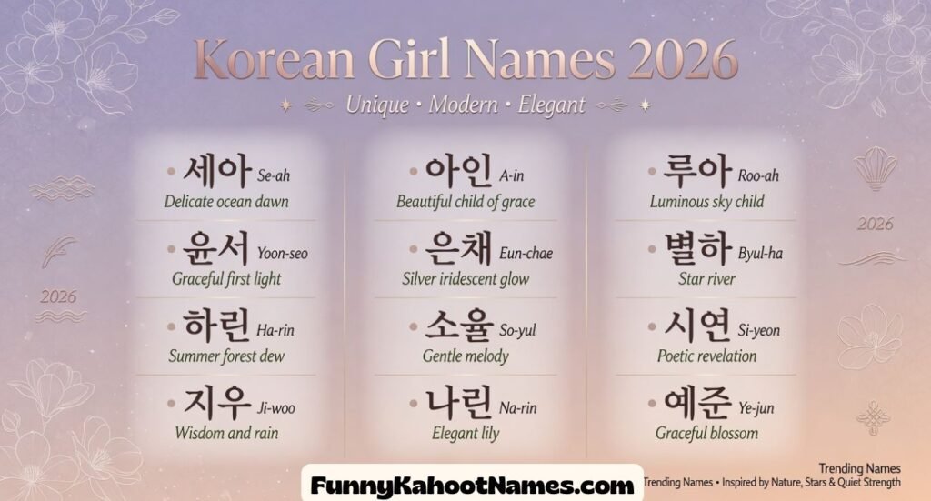 Korean Girl Names