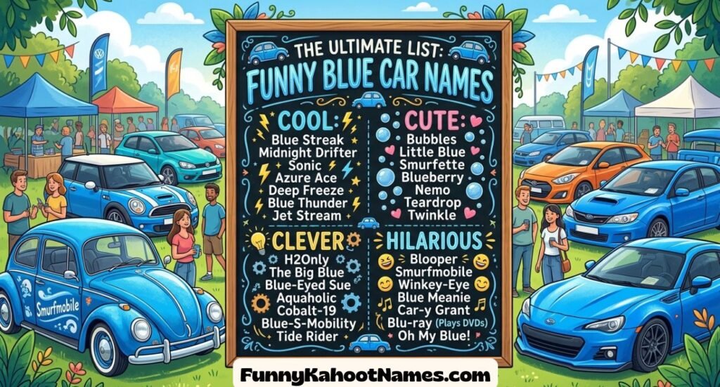 Funny Blue Car Names