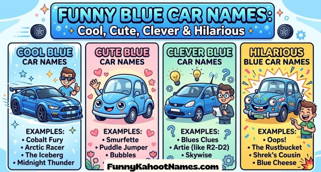 Funny Blue Car Names