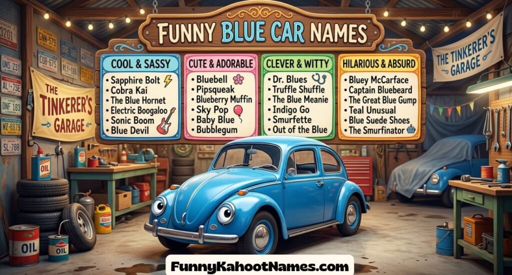 Funny Blue Car Names