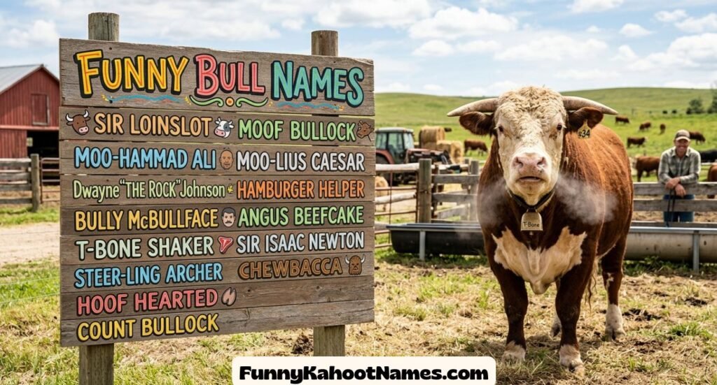 Funny Bull Names