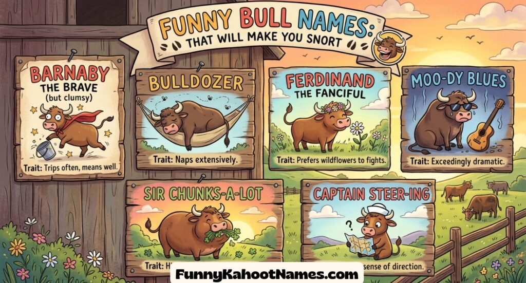 Funny Bull Names