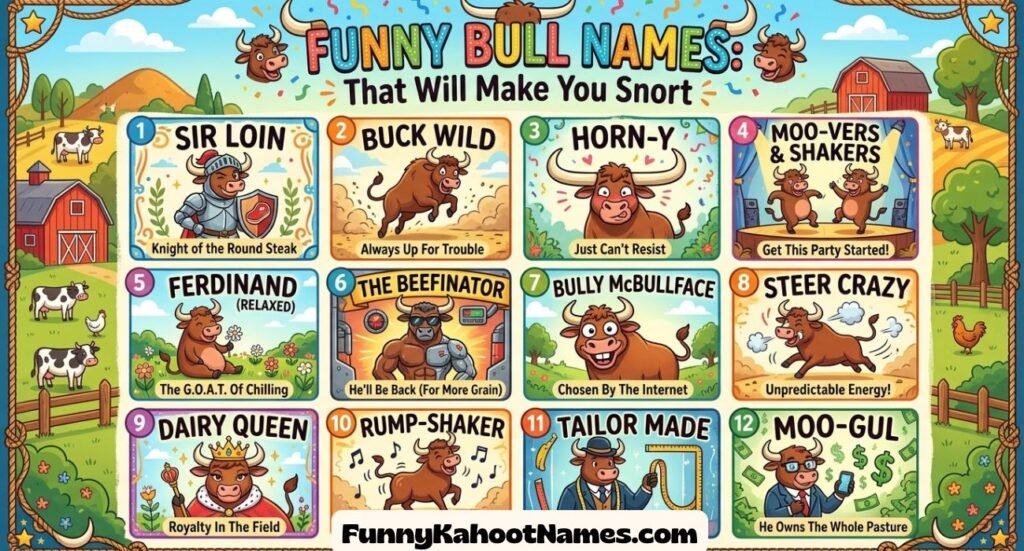 Funny Bull Names