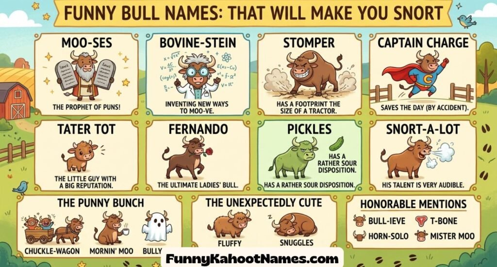 Funny Bull Names