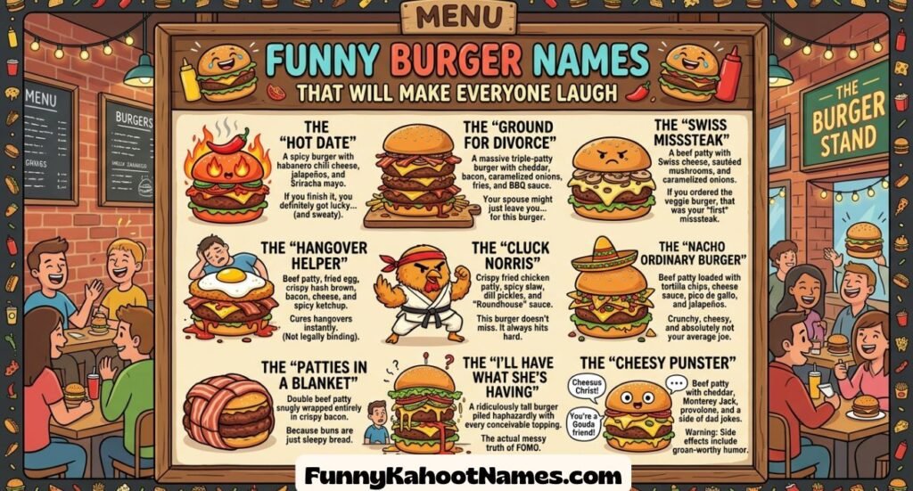 Funny Burger Names