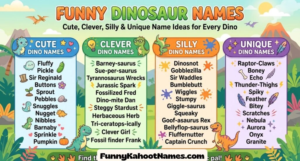 Funny Dinosaur Names
