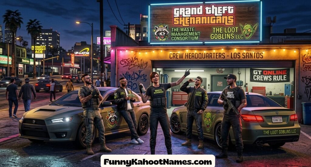 Funny GTA Organization Names