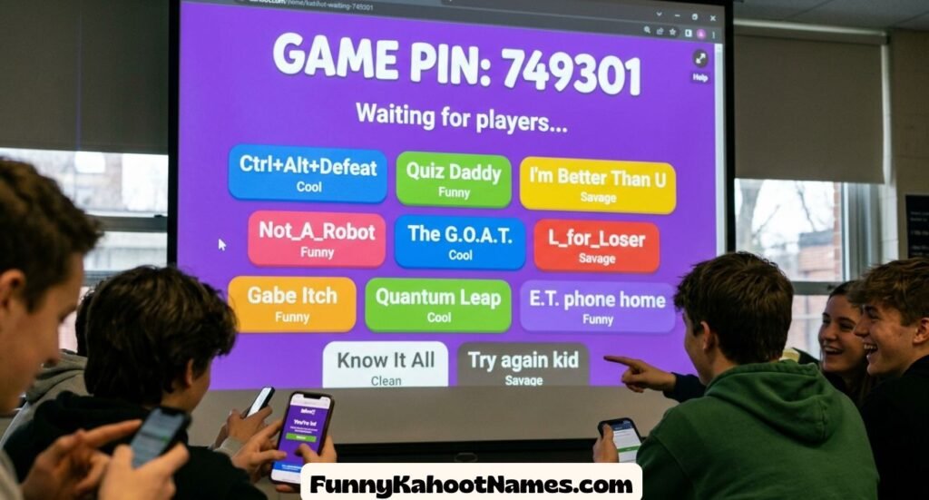 Funny Kahoot Names