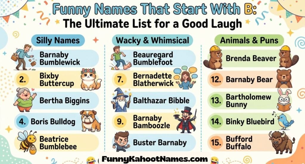 Funny Names That Start With B
