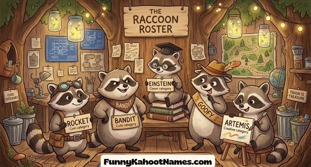Funny Raccoons Names