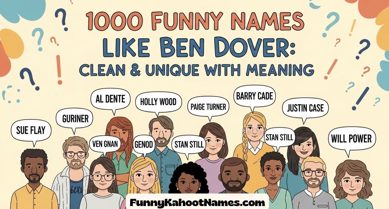 Funny Names Like Ben Dover