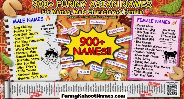 Funny Asian Names