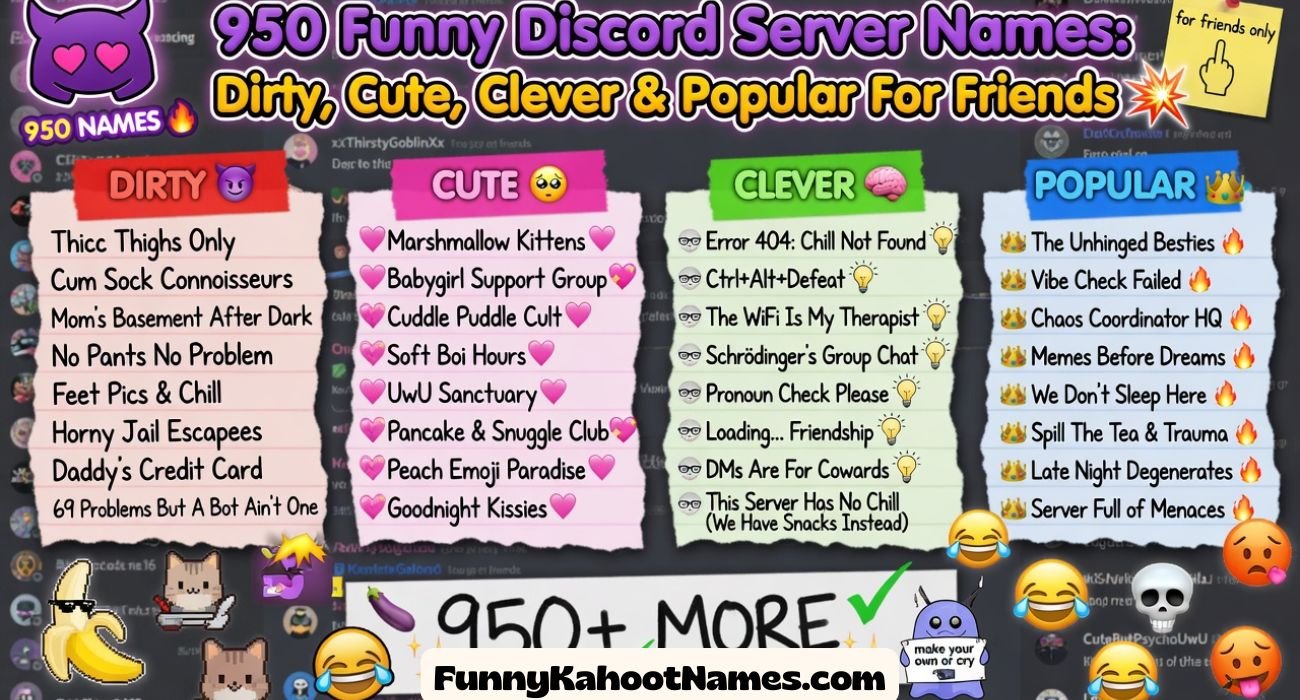 Funny Discord Server Names