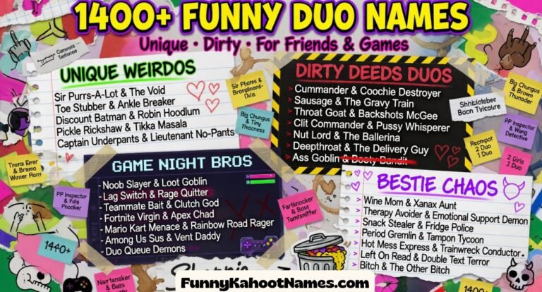 Funny Duo Names