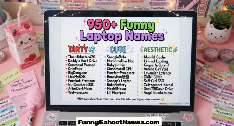 Funny Laptop Names