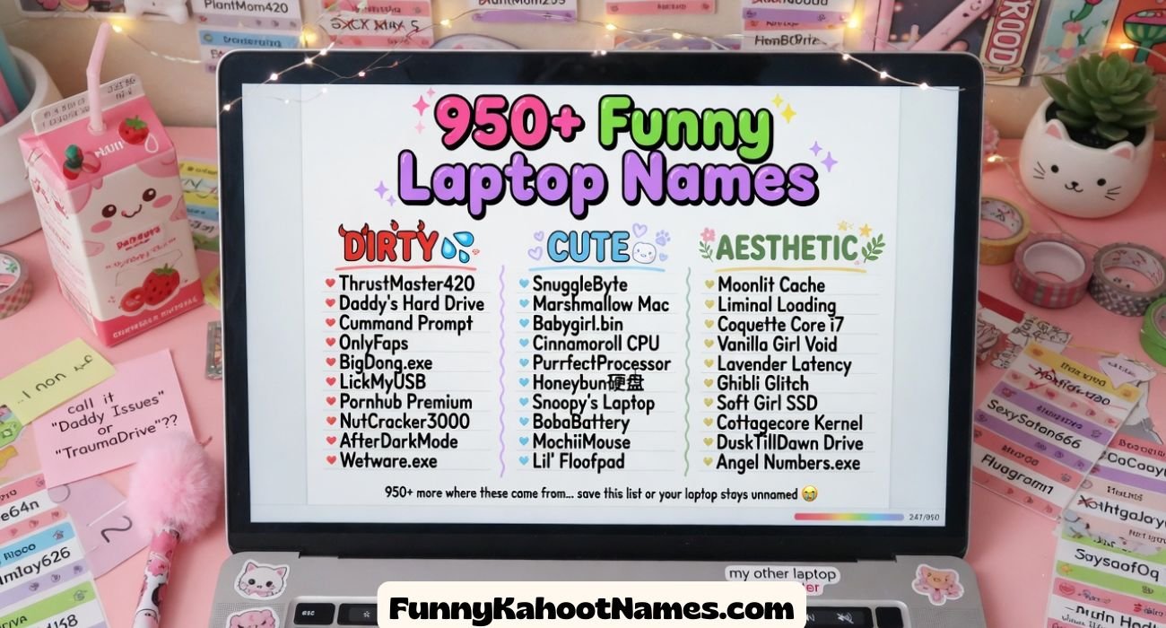 Funny Laptop Names