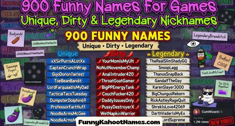 Funny Names For Games
