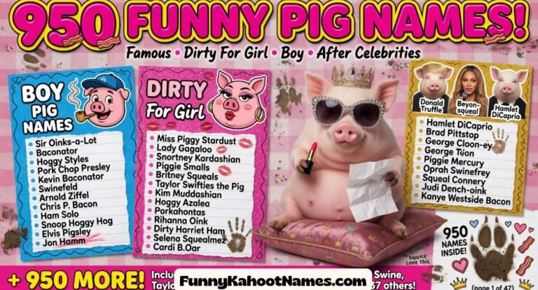 Funny Pig Names