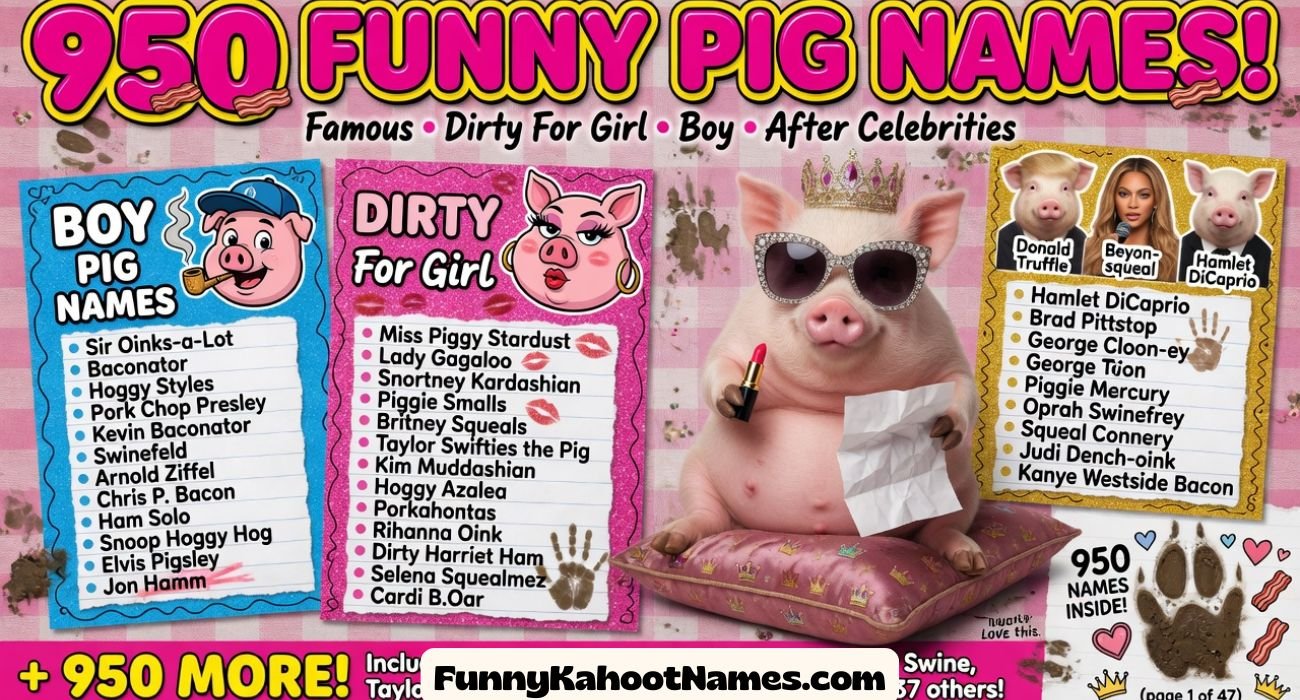 Funny Pig Names
