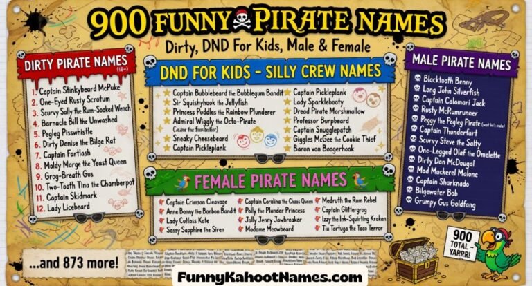 Funny Pirate Names