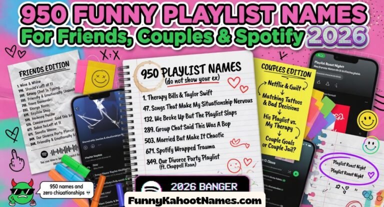 Funny Playlist Names For Friends