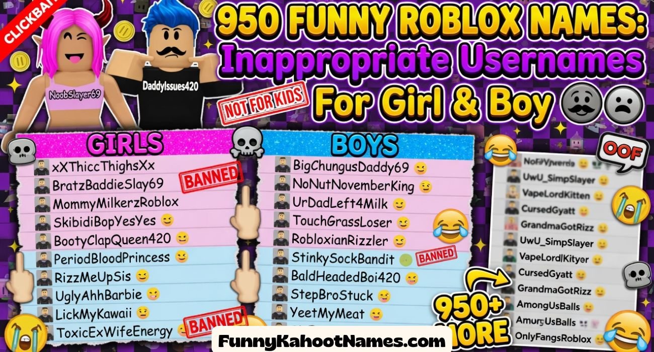 Funny Roblox Names