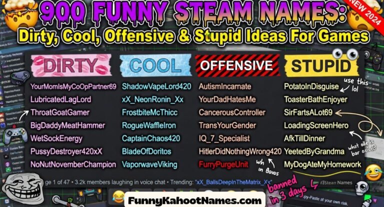 Funny Steam Names