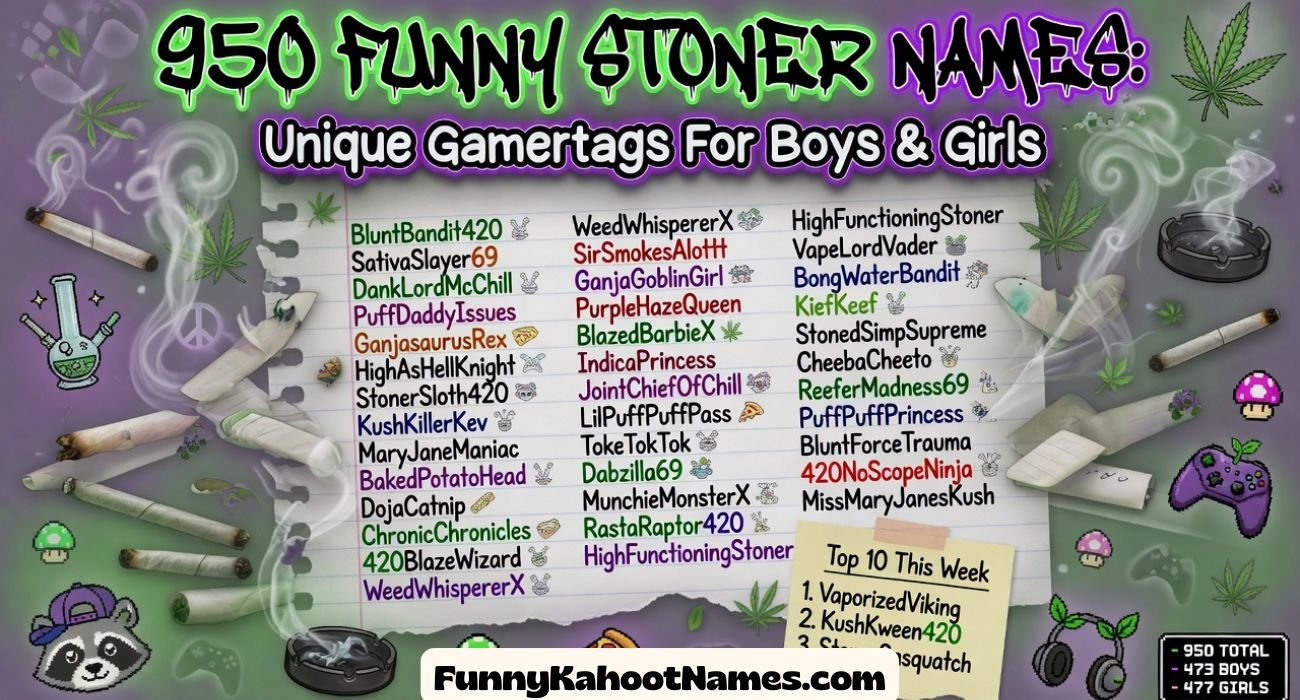 Funny Stoner Names