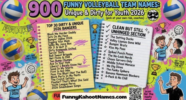 Funny Volleyball Team Names