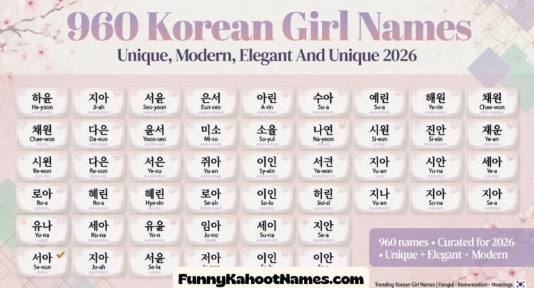 Korean Girl Names